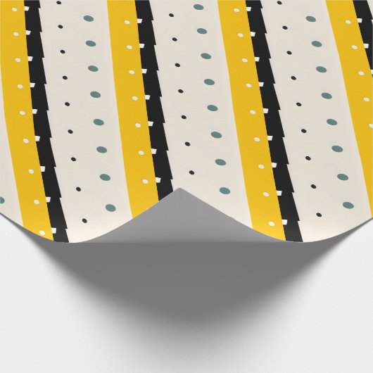 Geel zwart inpakpapier (Hoek)