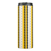 Geel zwart inpakpapier thermosbeker (Achterkant)