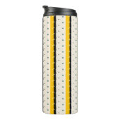 Geel zwart inpakpapier thermosbeker (Geroteerd rechts)
