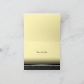 Geel & Zwart Kant Sweet16 Dank u kaart (Binnen)