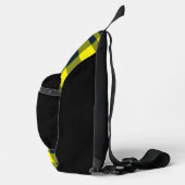 Geel Zwart Karo Patroon Sling Bag (Rechts)