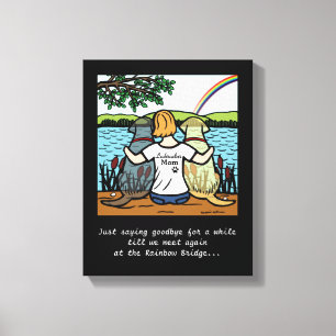 Geel & Zwart Labrador Engelen en Moeder 3 Canvas