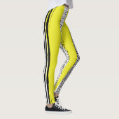 Geel & Zwart Mix geometrisch patroon Leggings (Rechts)