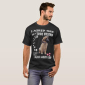 Geel Zwart Mond Hond Zuid Zwart Mond Cur T-shirt (Voorkant volledig)