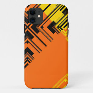 Geel zwart Oranje patroonontwerp Case-Mate iPhone Case