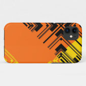 Geel zwart Oranje patroonontwerp Case-Mate iPhone Case (Achterkant (horizontaal))