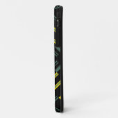 Geel zwart Patroonmodel Kunstontwerp 2 Case-Mate iPhone Case (Achterkant/links)
