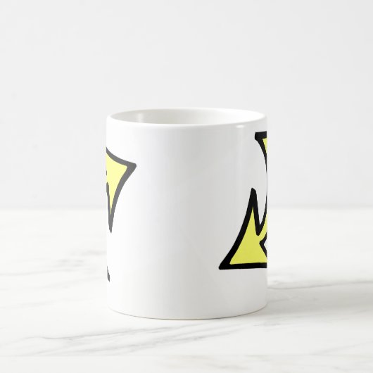 Geel Zwart Pijlen Mok (Center)