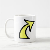 Geel Zwart Pijlen Mok (Links)