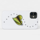 Geel zwart regenbooghart met sterren Case-Mate iPhone case (Achterkant (horizontaal))