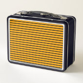 Geel zwart retro streep patroon (Achterkant)