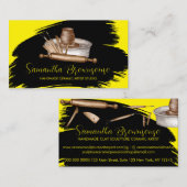 Geel Zwart Shop Aardewerk Keramische Klei Visitekaartje (Voorkant / Achterkant)