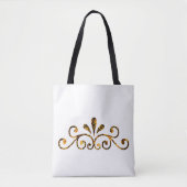 Geel, zwart Tak Bloem Tote Bag (Voorkant)