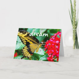 Geel zwart vlinder foto droom script modern kaart