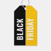 Geel Zwart Vrijdag SALE Kleding Hang Prijs Label Cadeaulabel (Voorkant)