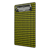geel zwart weefpatroon mini klembord (Angled2)
