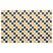 Geel Zwart Wit Geruit Patroonontwerp Stof (Fat Quarter)