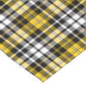 Geel Zwart Wit Geruit Schotse Patroon Ontwerp Tafelkleed (Gekanteld)