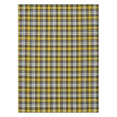 Geel Zwart Wit Geruit Schotse Patroon Ontwerp Tafelkleed (Voorkant)