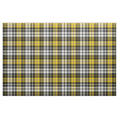 Geel Zwart Wit Plaid Schotse Ruit Patroon Ontwerp Stof (Fat Quarter)