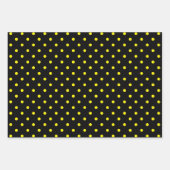 Geel zwart-wit-pooldoosje inpakpapier vel (Voorkant 2)
