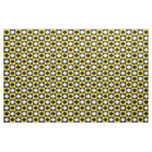 Geel Zwart Wit Rhombus Diamant Vorm Stof (Yard (91,4 cm))