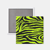 Geel & Zwart Zebra Magneet (Voorkant / Achterkant)