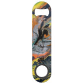 Geel Zwart Zilver Sinaasappel Flesopener Speed Flessenopener (Voorkant)