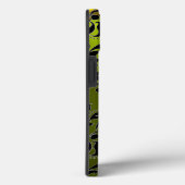 GEEL ZWARTE DAMASKMONOGRAM Case-Mate iPhone CASE (Achterkant / Rechts)