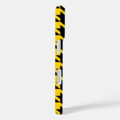 Geel Zwarte Houndstooth Check Case-Mate iPhone Case (Achterkant / Rechts)