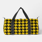 Geel Zwarte Houndstooth Check Plunjezak (Voorkant)