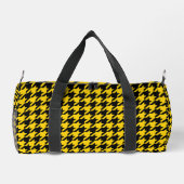 Geel Zwarte Houndstooth Check Plunjezak (Achterkant)