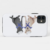 Geel & Zwarte Labrador Retrievers Case-Mate iPhone Case (Achterkant (horizontaal))