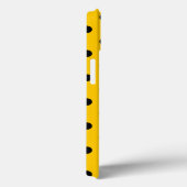 Geel, zwarte pokstip, Daisy Flower iPhone Case (Achterkant / Rechts)