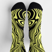 Geel Zwarte Sokken Wavy Gestreept - Kies Kleur (Top)