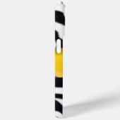 GEEL ZWARTE WITTE ZEBRA FUR MONOGRAM, Topaz Case-Mate iPhone Case (Achterkant / Rechts)