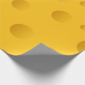 Geel Zwitsers kaasnevelty texture wrapty paper Cadeaupapier (Hoek)