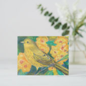 Geel zwoerd rozen Waterverf Briefkaart (Staand voorkant)