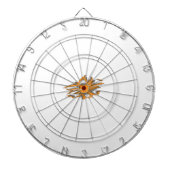 Geelachtig Sinaasappel, orang geel decoratief Dartbord (Voorkant)