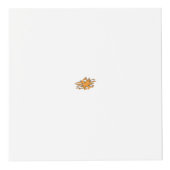 Geelachtig Sinaasappel, orang geel decoratief Kubus (Voorkant)