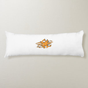 Geelachtig Sinaasappel, orang geel decoratief Lichaamskussen