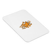 Geelachtig Sinaasappel, orang geel decoratief Magneet (Rechterzijde)