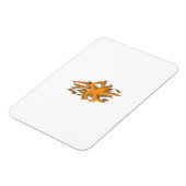 Geelachtig Sinaasappel, orang geel decoratief Magneet (Linkerzijde)