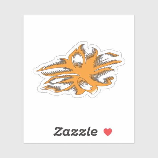 Geelachtig Sinaasappel, orang geel decoratief Sticker (Vel)