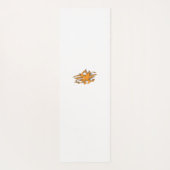 Geelachtig Sinaasappel, orang geel decoratief Yogamat (Achterkant)