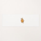 Geelachtig Sinaasappel, orang geel decoratief Yogamat (Voorkant (horizontaal))