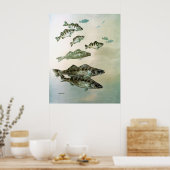 geelbaars en snoepdoek poster (Keuken)