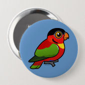 Geelbibbedverhaal Ronde Button 4,0 Cm (Voorkant /achterkant)