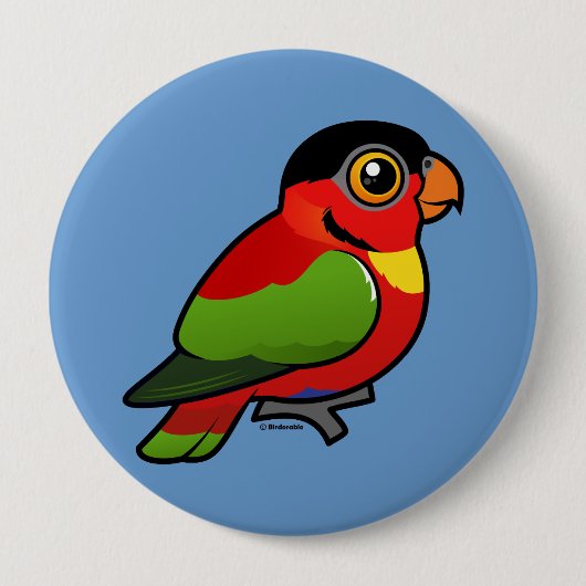 Geelbibbedverhaal Ronde Button 4,0 Cm (Voorkant)