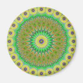 Geelbloem mandala magneet